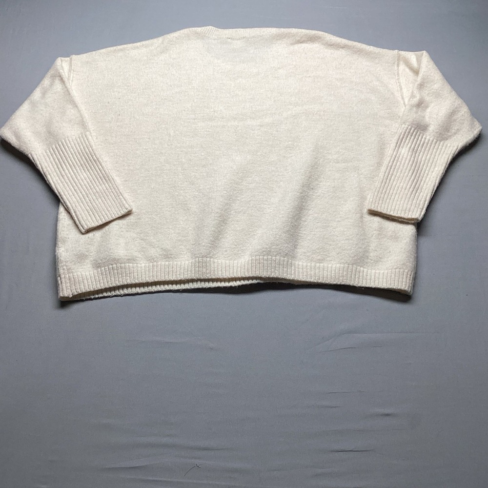 Legendary Outfitters Sweater Womens XXL Cream White Oversized Crewneck - Picture 9 of 10